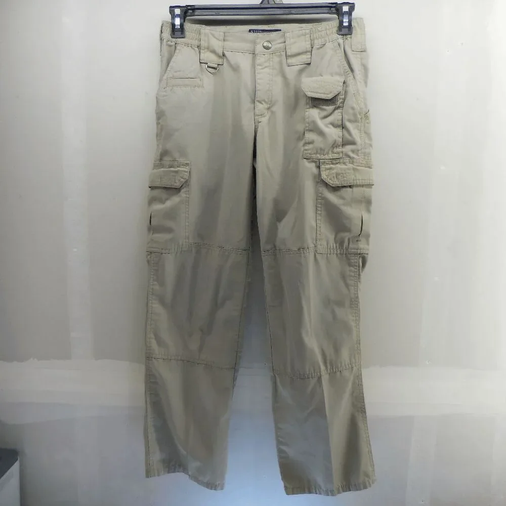 5.11+ TACTICAL Taclite Pro Ripstop Pants Women's Size 4 Long‎ Khaki 64360 EUC